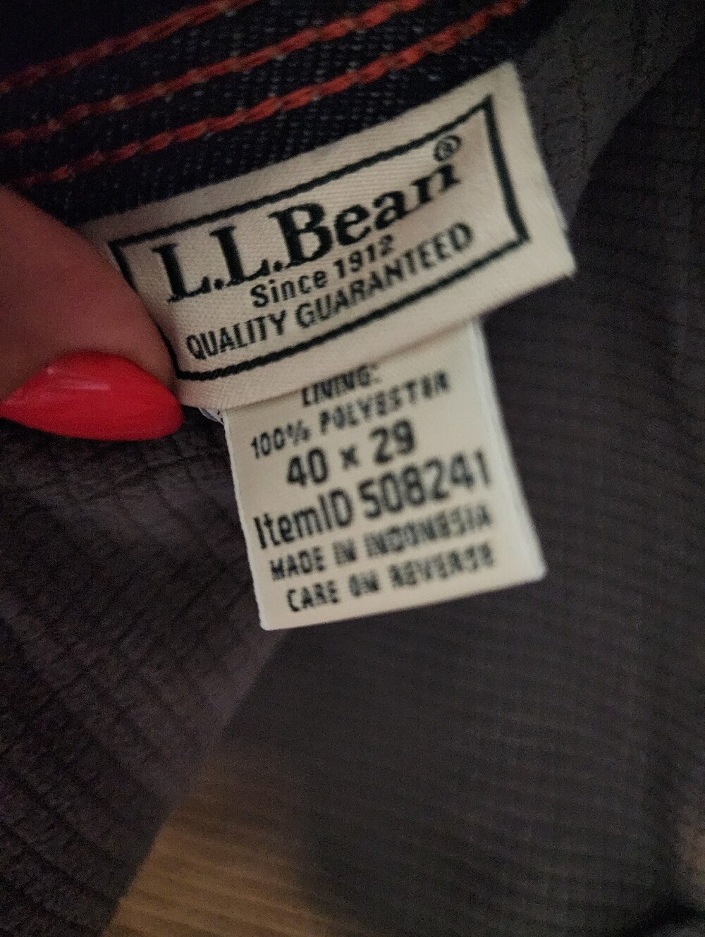 Gorpcore Insulated Fleece Lined Dark Blue Jeans NWOT - Picture 3 of 6